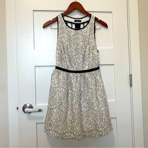 Stunning lace-detailed white dress